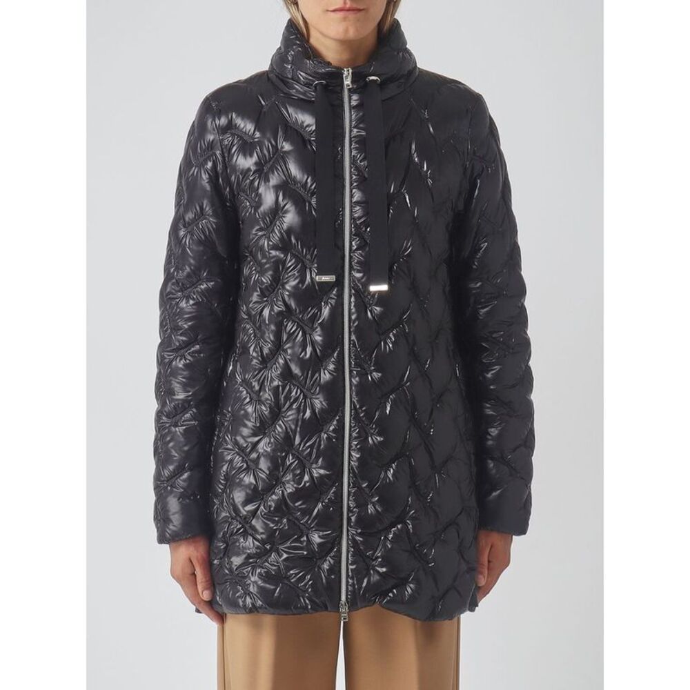 Herno Women Herno Slim Fit Long Quilted Nylon Puffer Coat With High Neck And Zip